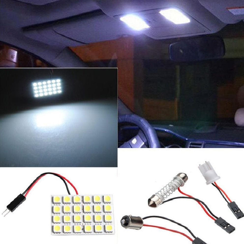 Panel de led de alta potencia para el interior del coche iluminar todo el coche con luz blanca y fuerte mejora la iluminación del interior o el habitaculo 